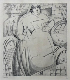 Antique La Cabaretiere obese (The Fat Tavern Keeper)