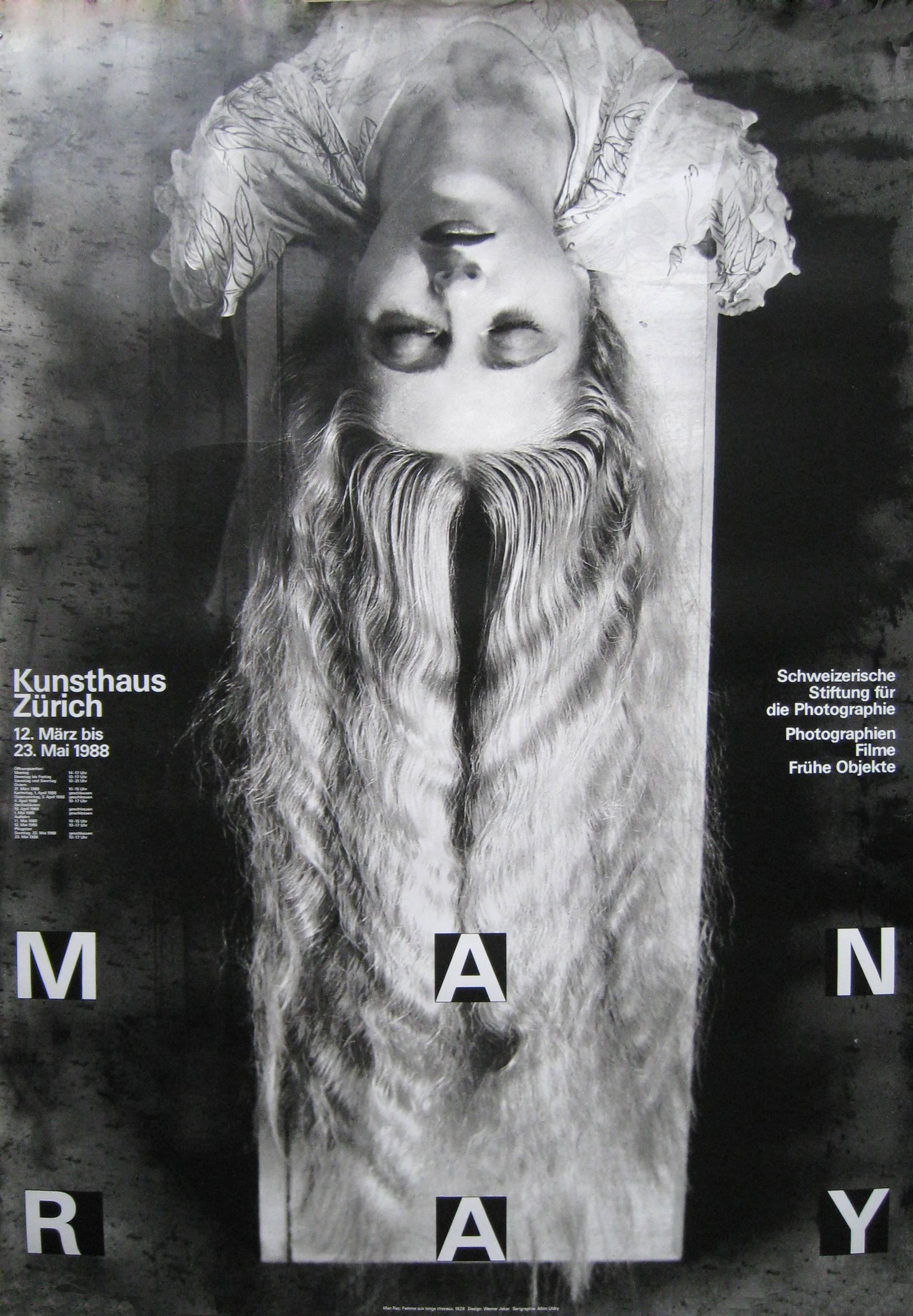 Man Ray Exhibition/Kunsthaus. Zurich. 1988. Offset. 