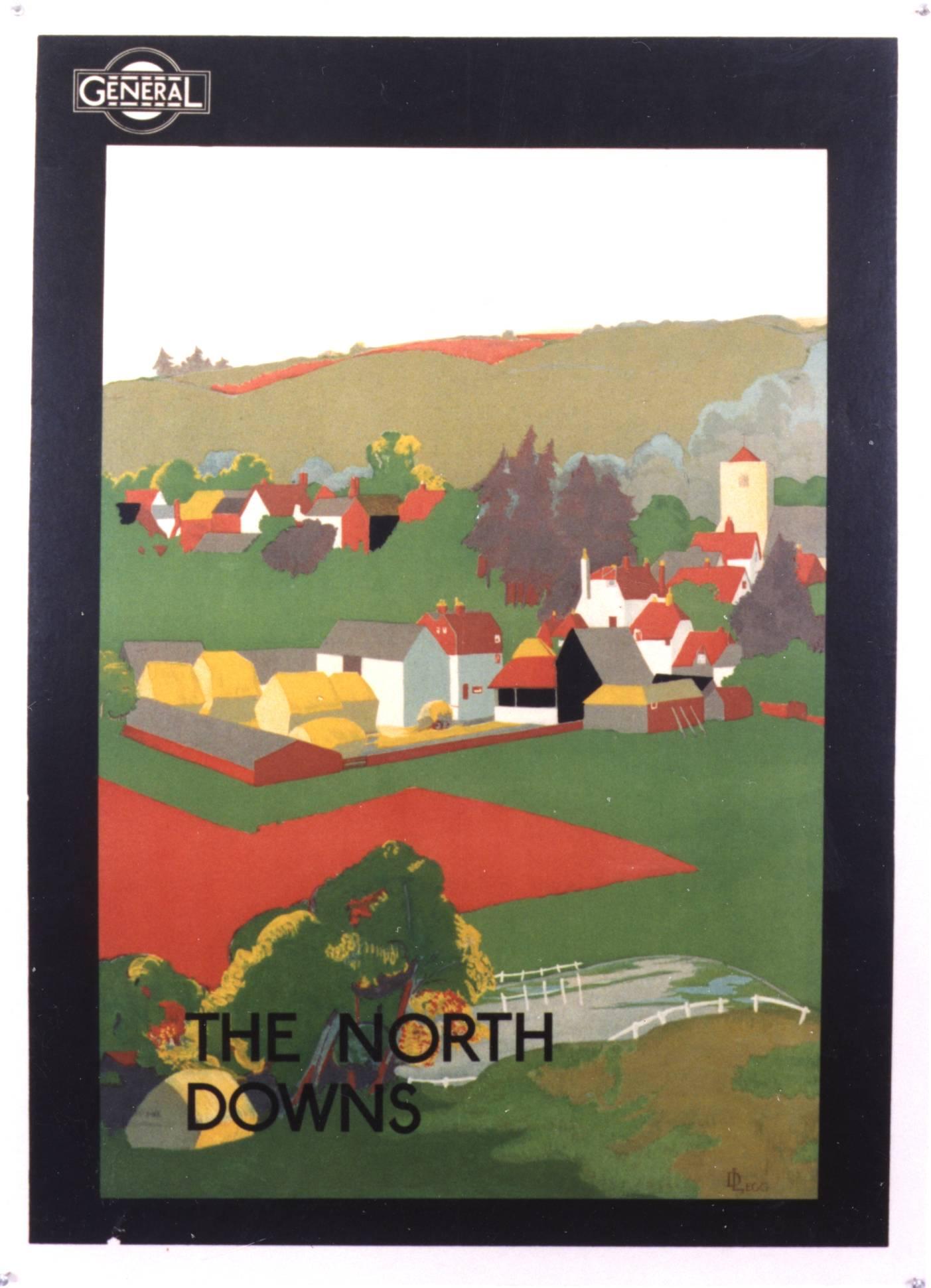 Landscape Print Unknown - Général/The North Downs 
