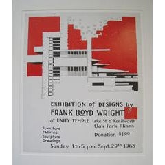 Exhibition of Designs by Frank Lloyd Wright at Unity Temple. Lake St. Kenilworth 7