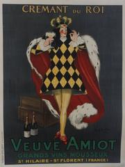 Cremant du Roi/Veuve Amiot, 1922. Color lithograph