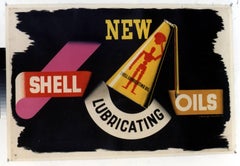 Vintage NEW / SHELL LUBRICATING OILS. 
