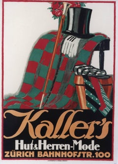  Kaller's [Hut und Handschuhe am Stuhl].