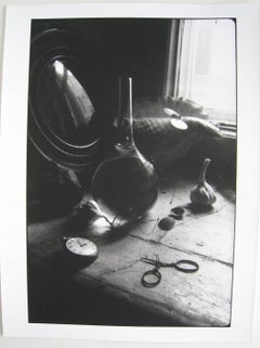 Vintage Still life with Decanter and Watch