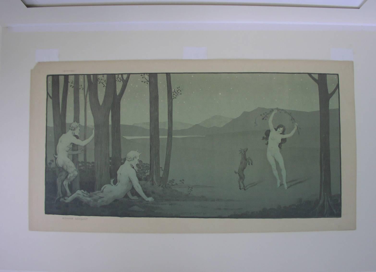 Paul Berthon Figurative Print - Nymphe dansante