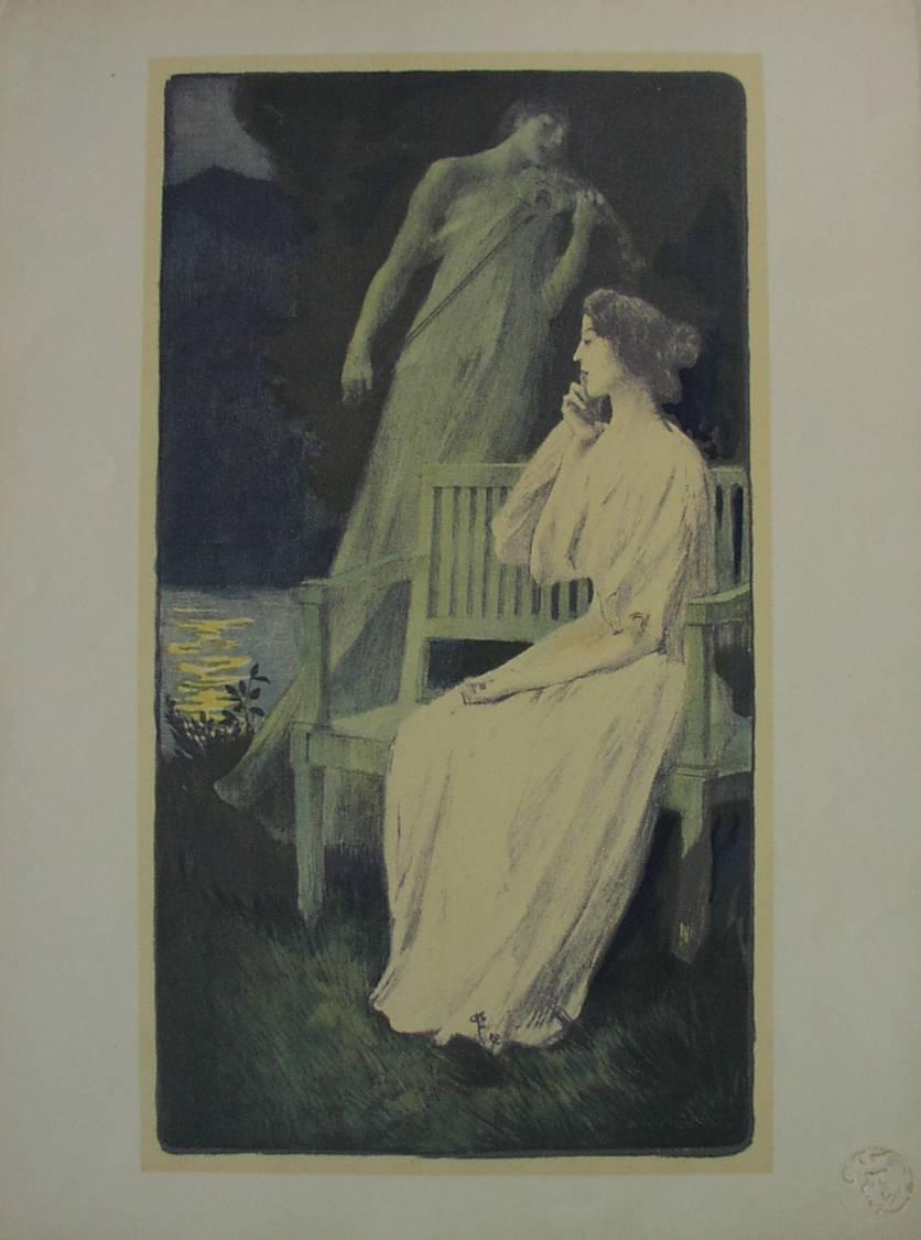 Auguste François Gorguet Figurative Print - Andante Nocturne