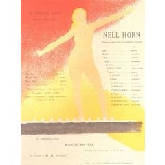Nell Horn. Program pour Le Theatre Libre. Saison 1980-91. May 25 1891 10
