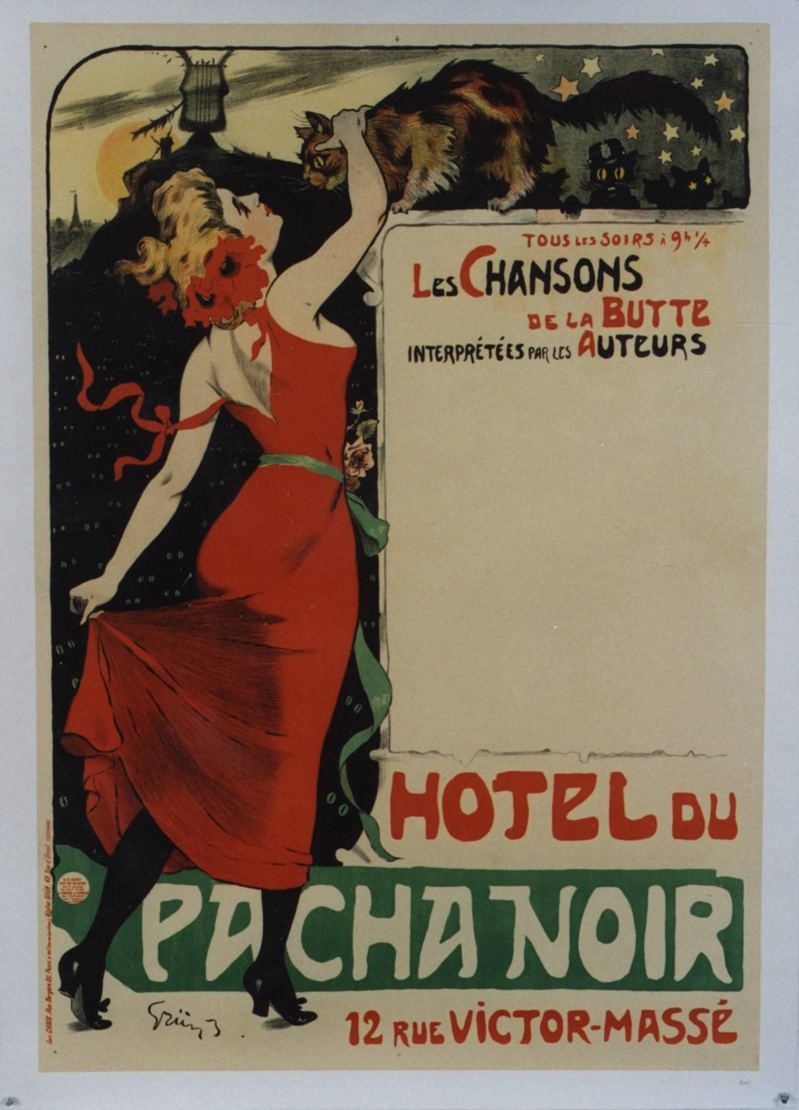 Jules-Alexandre Grün Figurative Print - Hotel du Pacha Noir (before lettering).