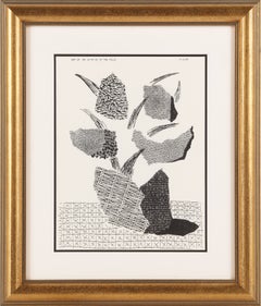 Flowers in Basket on Table Cloth