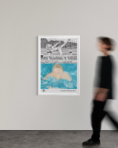 Affiche des Jeux olympiques de Los Angeles de 1984, signée à la main