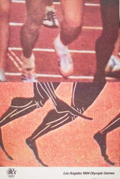 Hand-Signed 1984 Los Angeles Olympics Poster