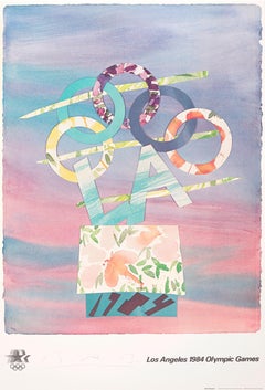 Hand-Signed 1984 Los Angeles Olympic Games Poster