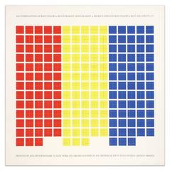 All Combinations of Red, Yellow, and Blue Straight & Broken Lines on Red, Yellow