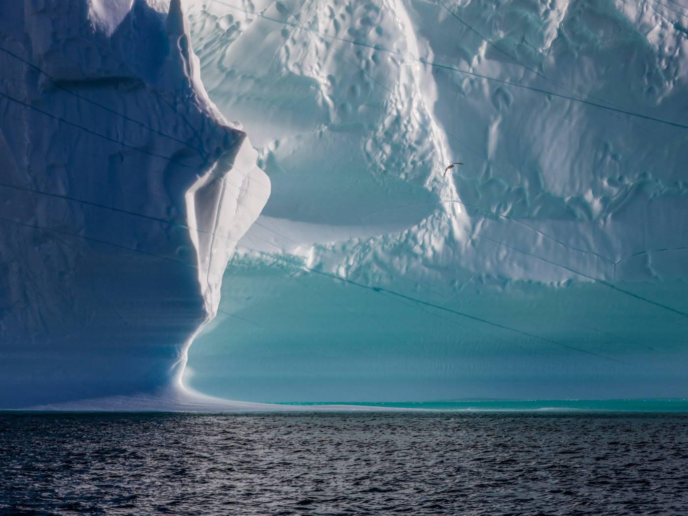 Diane Tuft Color Photograph - Amidst the Icebergs, Disko Bay, Greenland, 9:20 PM