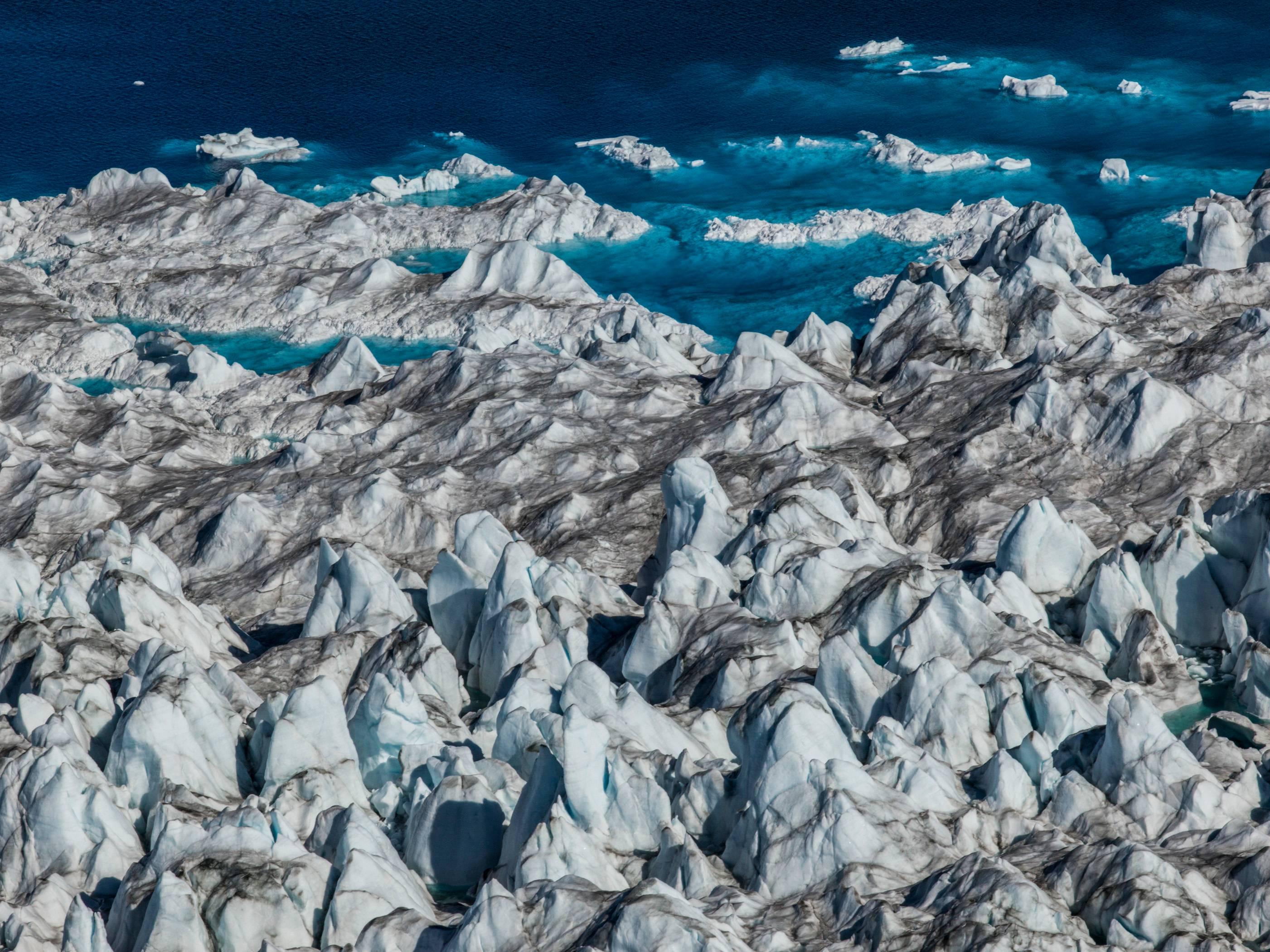 Diane Tuft Color Photograph - Seascape, Greenland Ice Sheet