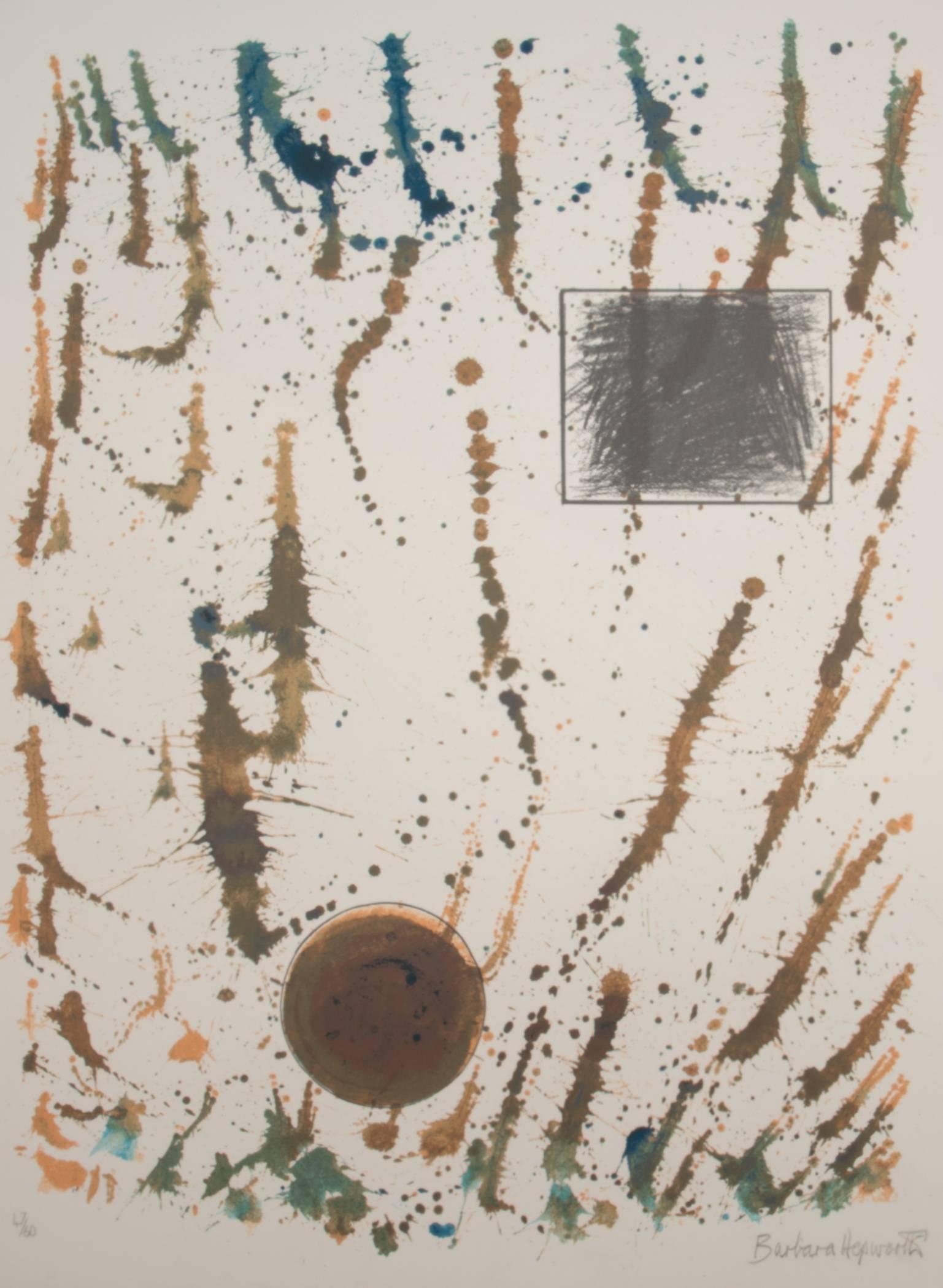 Barbara Hepworth Abstract Print - Forms in a Flurry