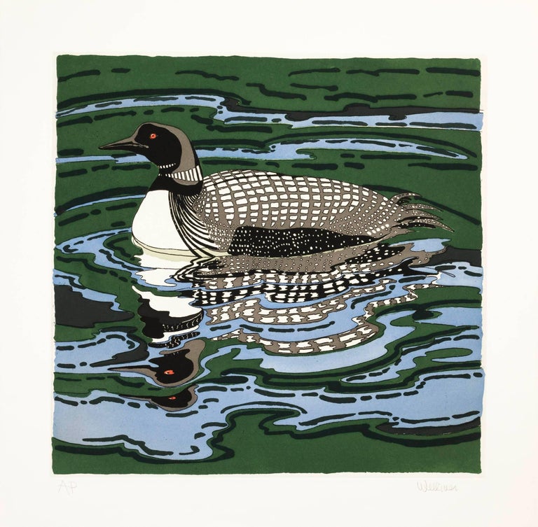 Neil Welliver Animal Print - Loon