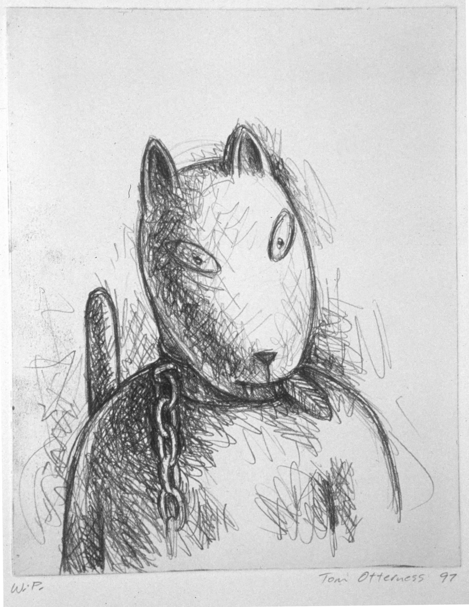 Tom Otterness Figurative Print - Cat
