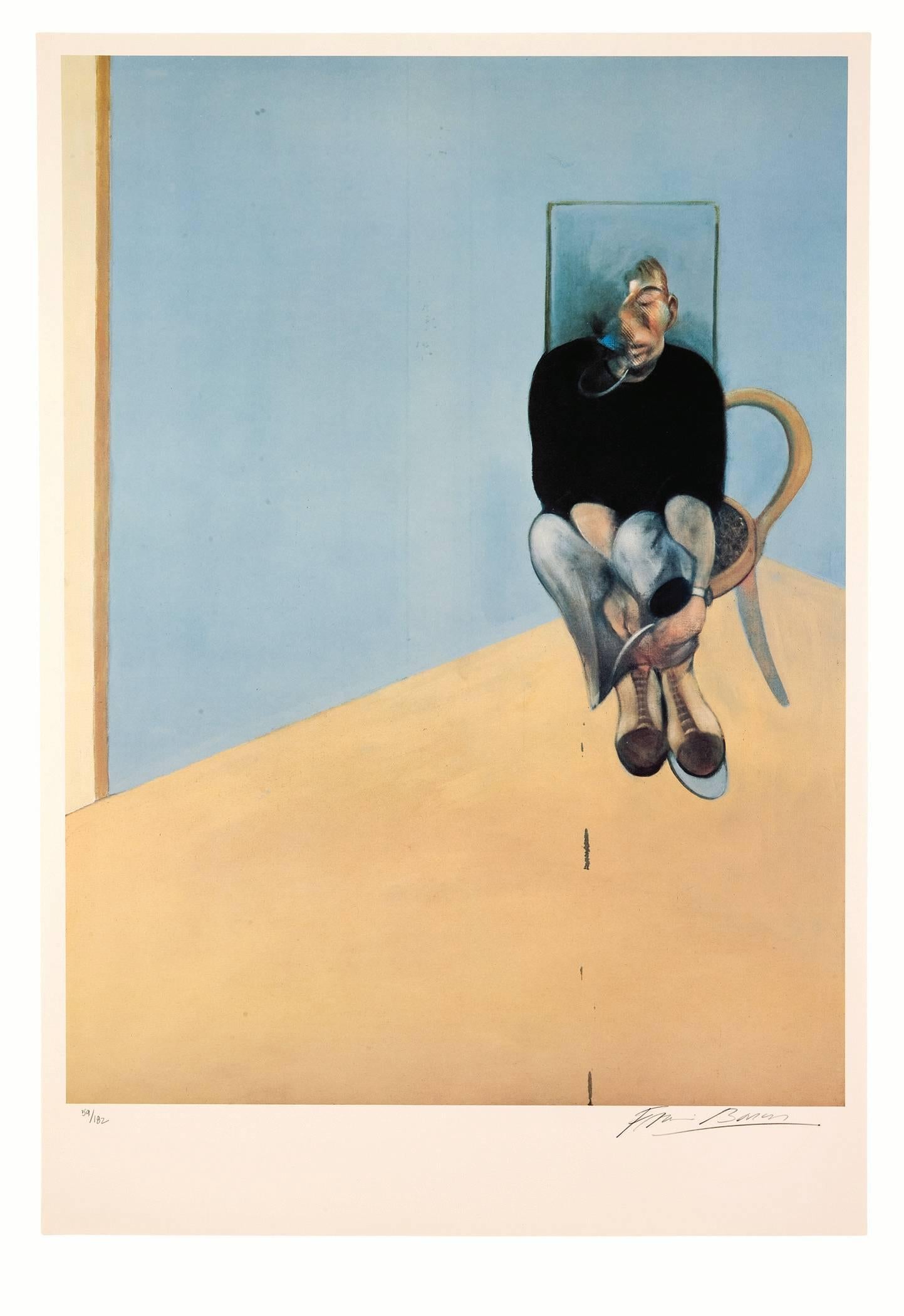 Francis Bacon Figurative Print - Study for Self Portrait 1982