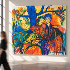 COMMON GROUND (XXL-format), Acrylic and Oil Crayon on Canvas, 2026