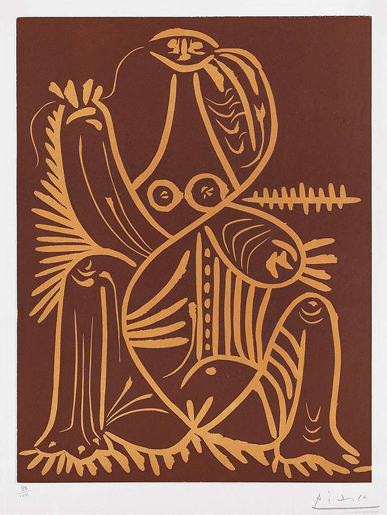 Seated Woman, 1962 - Print by Pablo Picasso