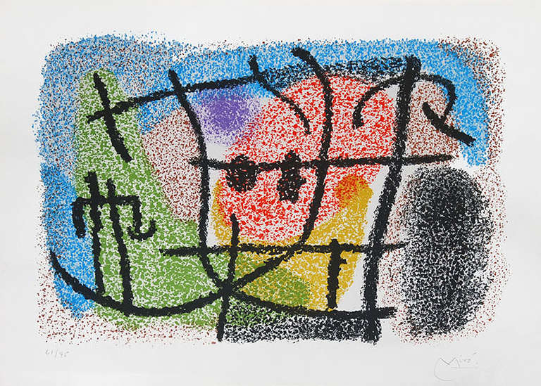 Catalogue of the Exhibition Cartones - Print by Joan Miró