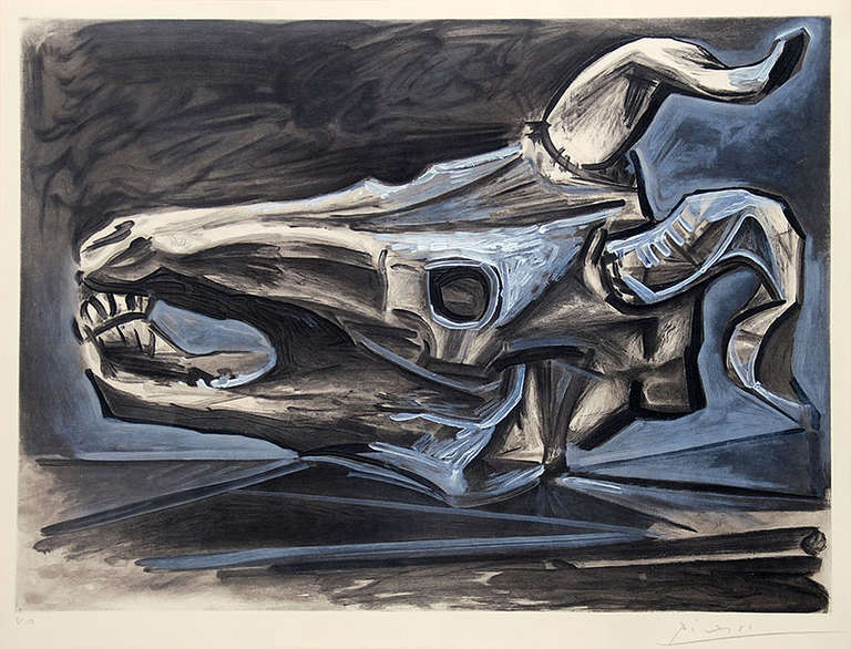 Crâne de Chèvre Sur la Table (Goat’s Skull on the Table) - Print by Pablo Picasso