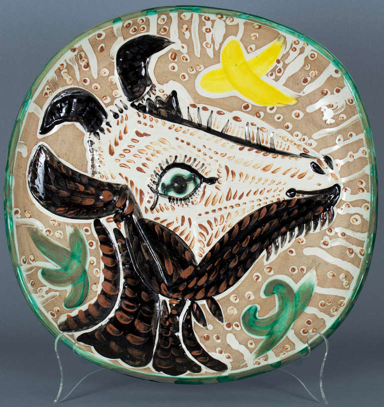 Tete de chevre de profil (Goat's Head in Profile) - Sculpture by Pablo Picasso