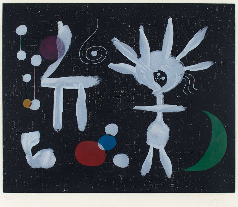 Morning Rain in Moonlight - Print by Joan Miró