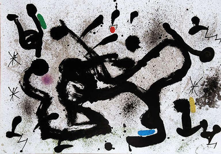 Homenatge à Joan Prats (Homage to Joan Prats) - Print by Joan Miró