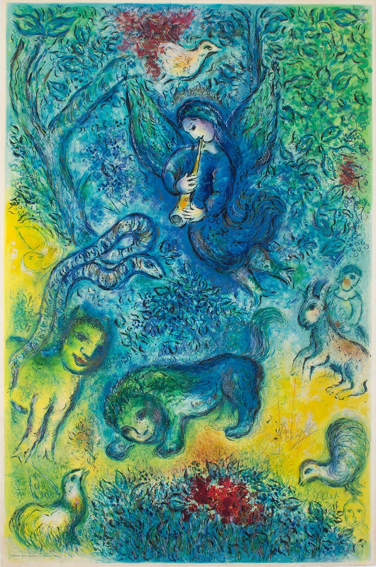 The Magic Flute - Print by Marc Chagall