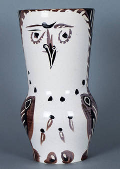 Retro Maroon/Black Wood-Owl, 1952