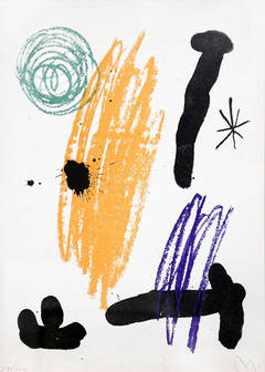 Lithograph VIII from Miró, Obra Inedita Recent, 1964