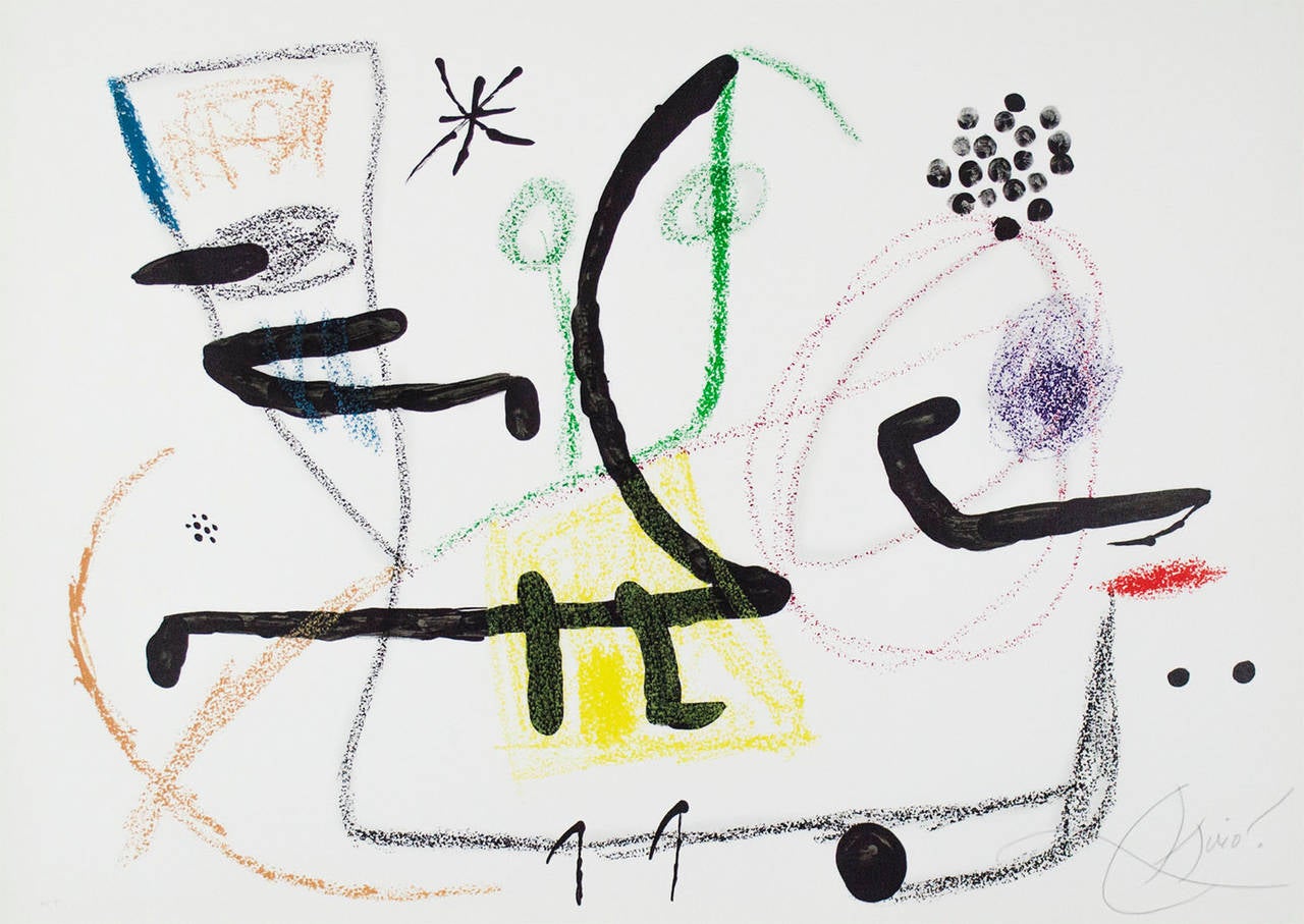 Untitled (from Maravillas con varicaiones acrosticas en el jardin de Miro), 1975 - Print by Joan Miró