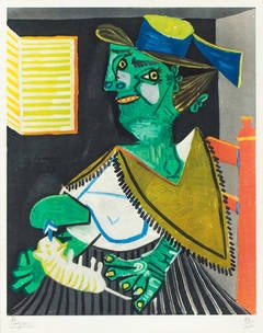 Femme verte au chat (Green Woman with Cat), c. 1955-1958