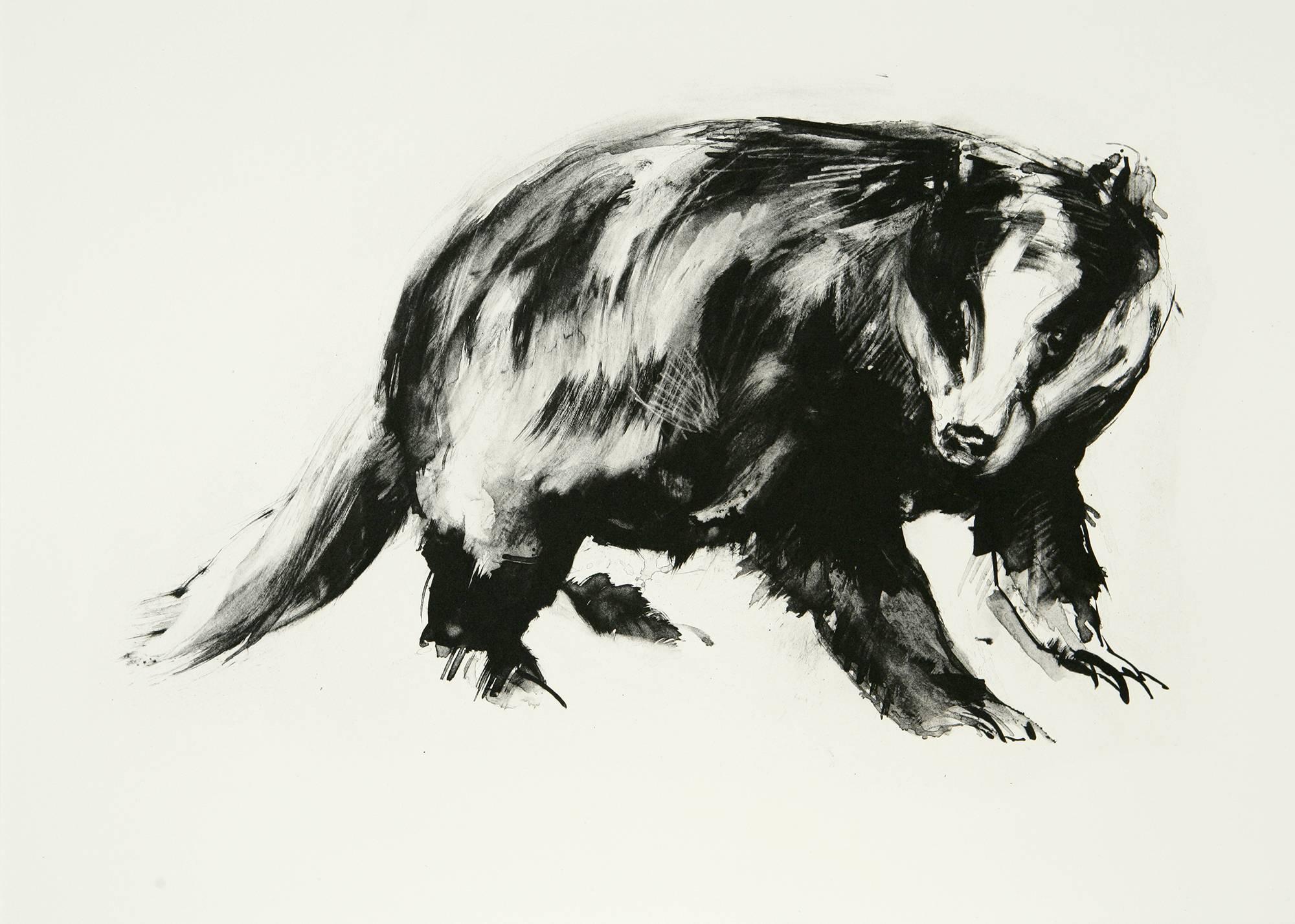 Nicola Hicks Animal Print - Badger II