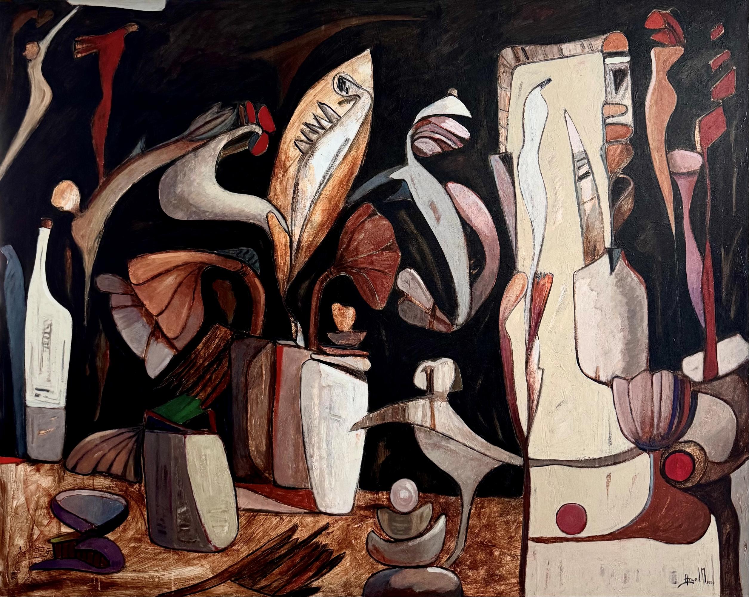 Unfettered - Acrylic Painting on Canvas, Abstract, 48in x 60in