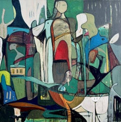 Otherworldly - Acrylic Painting on Canvas, Abstract, 36in x 36in