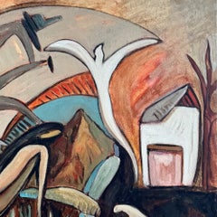 The Way Home - Acrylic Painting on Canvas, Abstract, 36in x 36in