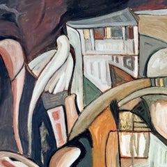 Shifting Vistas - Acrylic Painting on Canvas, Abstract, 48in x 60in