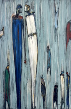 Free Expression - Acrylic Painting on Canvas, Abstract, 24in x 36in