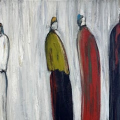 „Vanity“ – Acrylgemälde auf Leinwand, abstrakt, 30 Zoll x 30 Zoll
