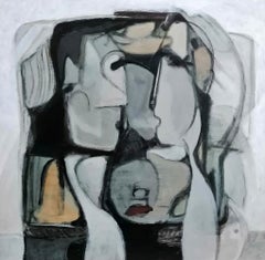 Honesty - Acrylic Painting on Canvas, Abstract, 18in x 18in