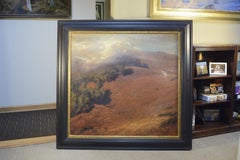 Gordon Brown, oil on panel, "Two Sheep" , 45x 47.