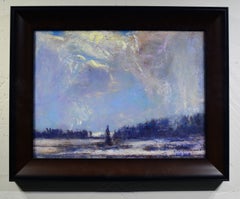 Gordon Brown, oil on panel, "A Patch of Blue", 16 x 19. Colorado
