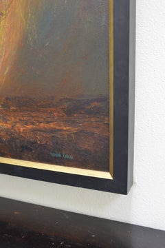 Gordon Brown, oil on panel, "High Desert Drama"