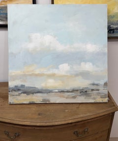 All IN A DAY Original large western Impressionism landscape painting by Kainz