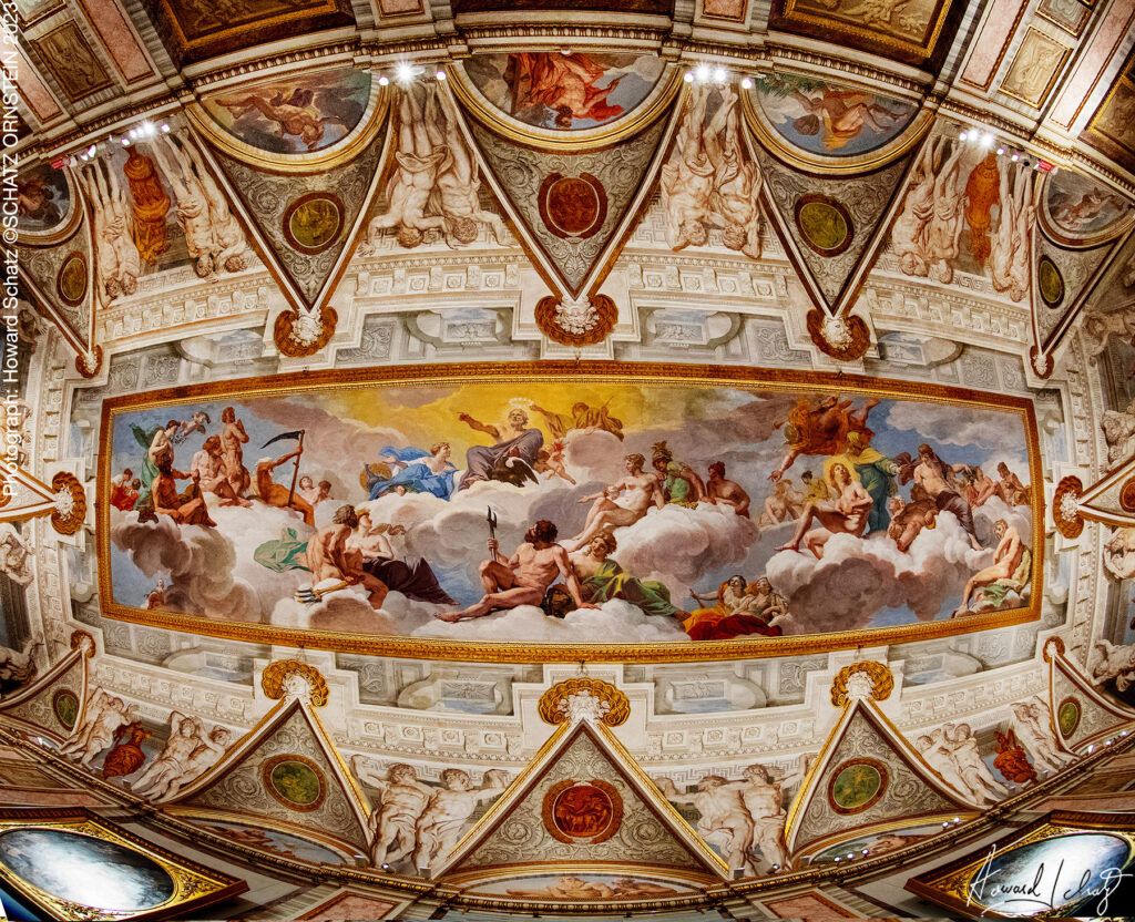 Howard Schatz Nude Photograph - Ceiling 14, Museo Borghese, Rome - Limited Edition Fine Art Photography