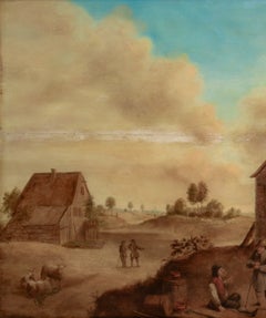 The Village Tavern, 17th Century School of Adriaen Brouwer (1605-1638)