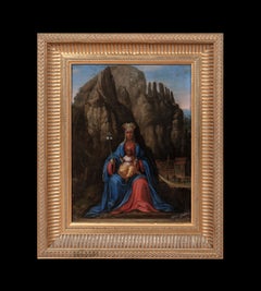 Die Schwarze Madonna von Montserrat, um 1600, spanische Schule